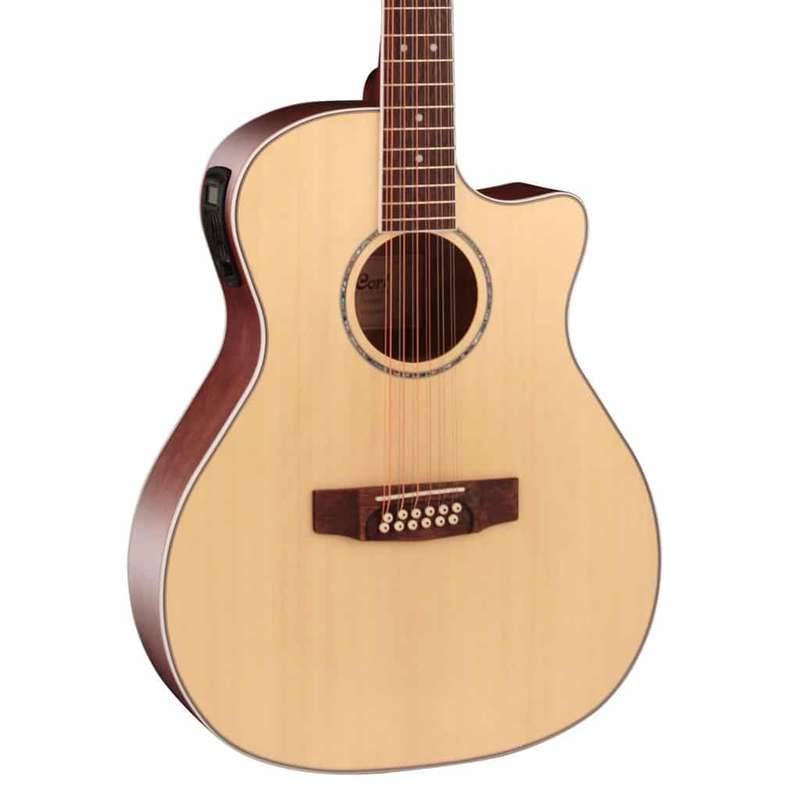 Cort GA-MEDX-12 12-String Acoustic-Electric Guitar - Open Pore Natural