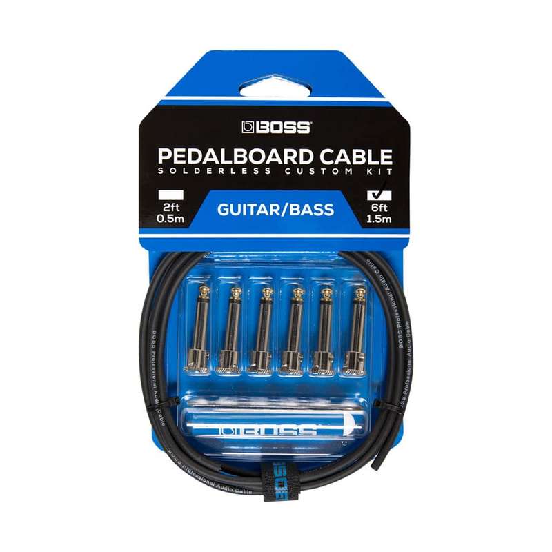Boss BCK-6 1.5m Solderless Pedalboard Patch Cable Kit