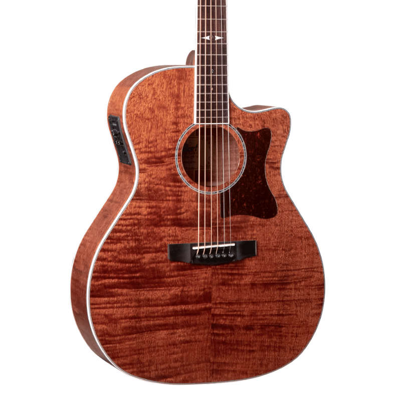 Cort GA5F-FMH Grand Regal Series Acoustic-Electric Guitar - Flamed Mahogany