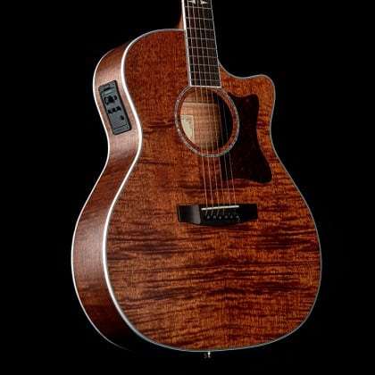 Cort GA5F-FMH Grand Regal Series Acoustic-Electric Guitar - Flamed Mahogany