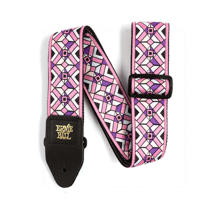 Ernie Ball Kaleidoscope Pink Jacquard Guitar Strap