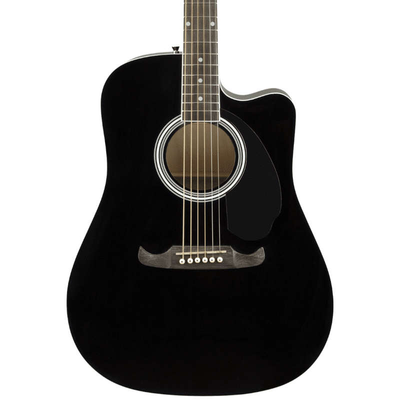 Fender FA-125CE Dreadnought Acoustic-Electric Guitar - Black