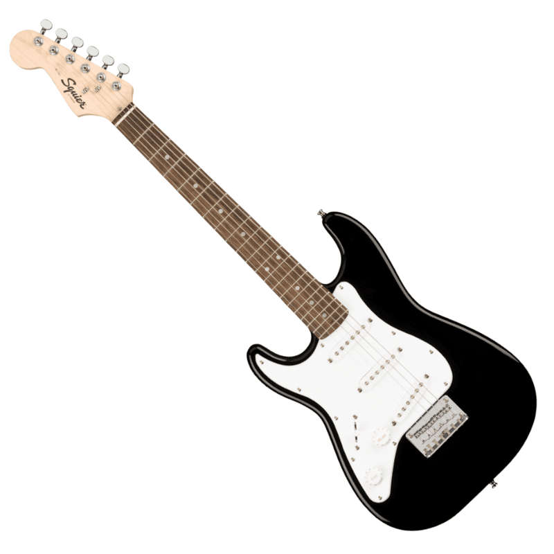 Squier by Fender Mini Stratocaster Electric Guitar - Black - Left Handed