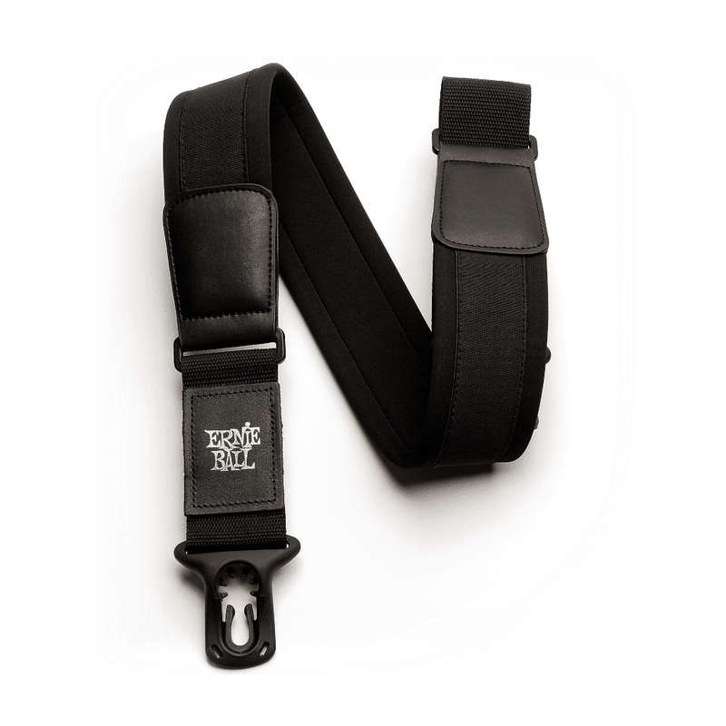 Ernie Ball Regular 2'' Neoprene Polylock Comfort Guitar Strap - Black