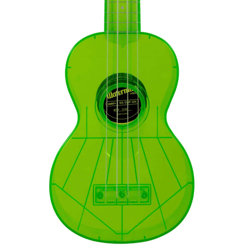 Kala Waterman Series Soprano Ukulele - Fluorescent Sour Apple Green