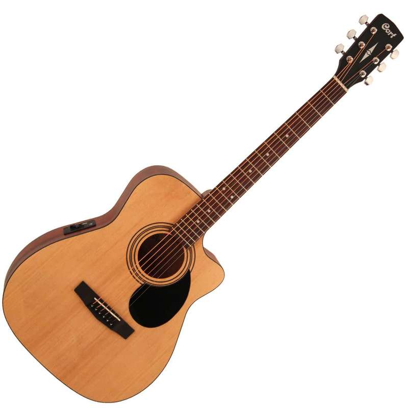 Cort AF515CE Acoustic-Electric Guitar with Bag - Open Pore Natural