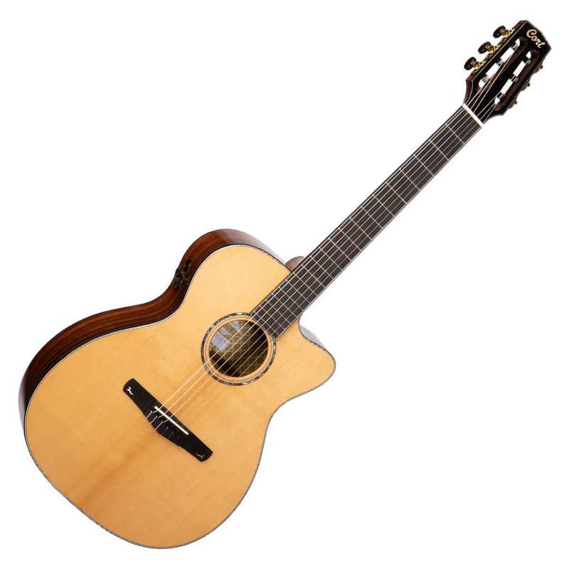 Cort GOLD-OC8 Nylon String Acoustic Electric Guitar - Natural Finish