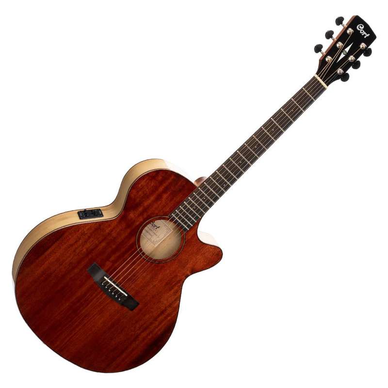 Cort SFX Myrtlewood Acoustic Electric Guitar - Brown Gloss Finish