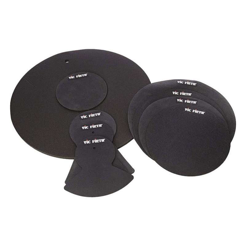 Vic Firth Drum Mute Pack 3 with 12, 13, 14, 16", 22", Hi-Hat and cymbal x2
