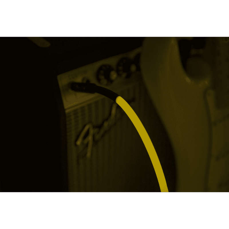 Fender Professional Series Glow in the Dark Instrument Cable  3m  Orange