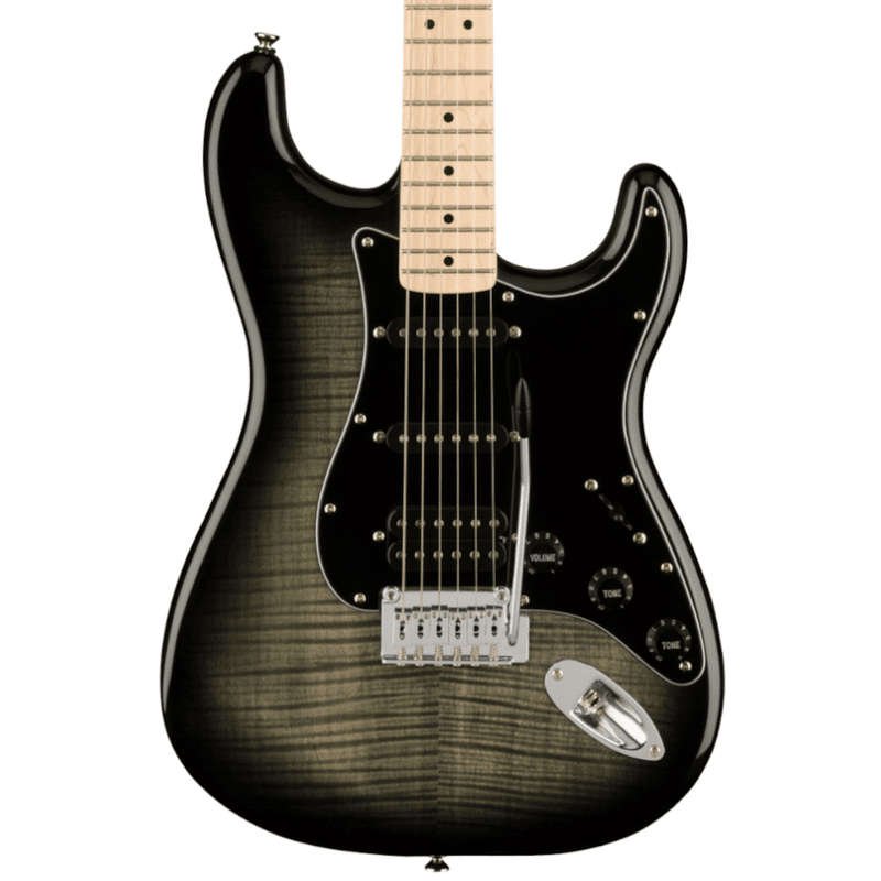 Squier by Fender Affinity Stratocaster FMT HSS Electric Guitar - Black Burst
