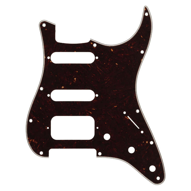 Fender® 4-Ply Stratocaster® HSS Pickguard - 11-Hole - Tortoise Shell