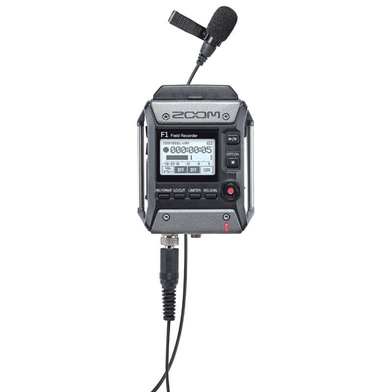 Zoom F1-LP 2-Input / 2-Track Portable Field Recorder with Lavalier Microphone