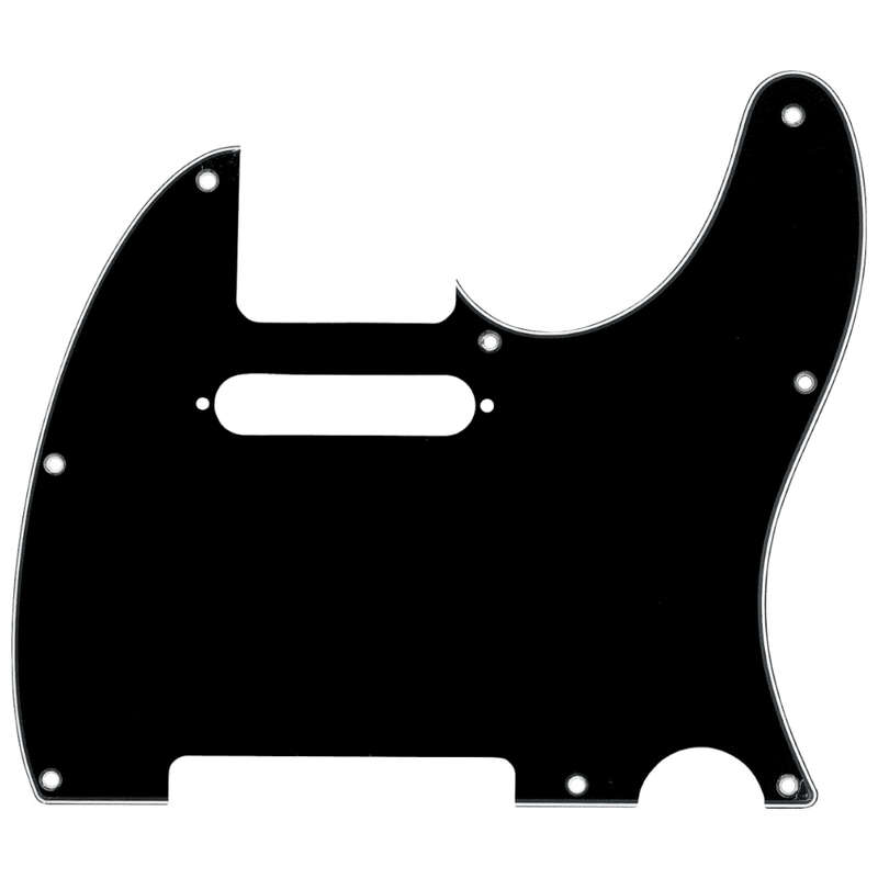 Fender® 3-Ply Telecaster Pickguard - 8-Hole - Black