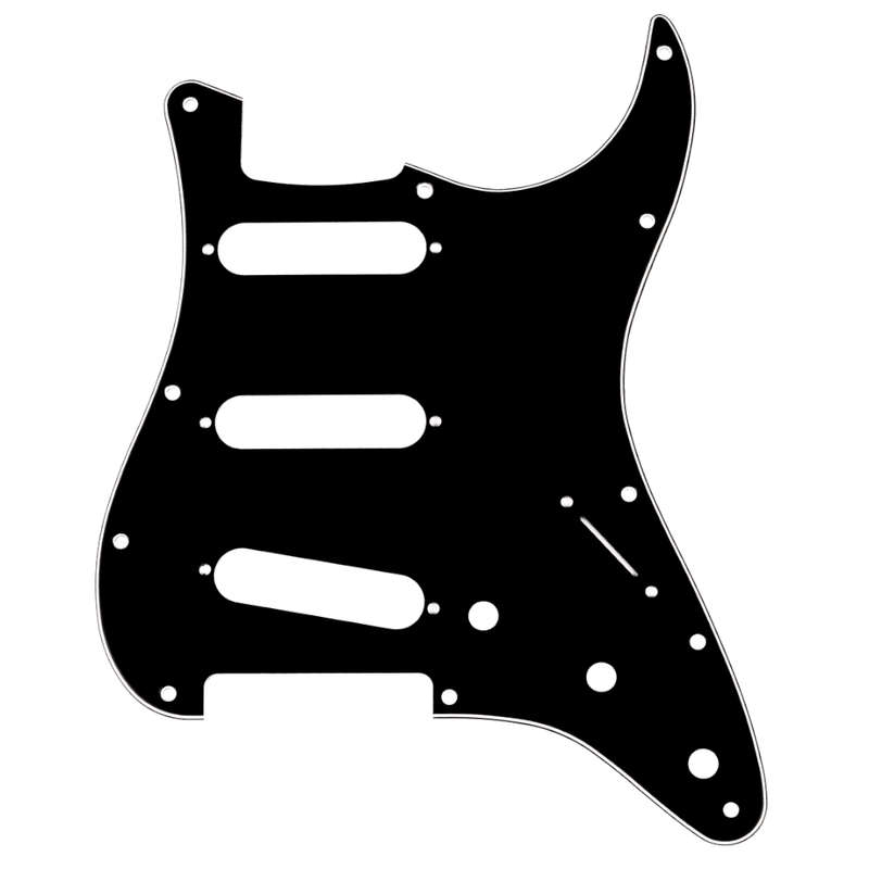 Fender® 3-Ply Stratocaster Pickguard - 11-Hole - Black