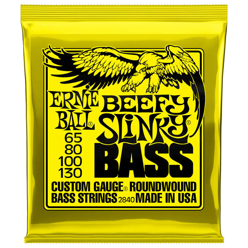 Ernie Ball Beefy Slinky Bass Guitar Strings - (65-130)