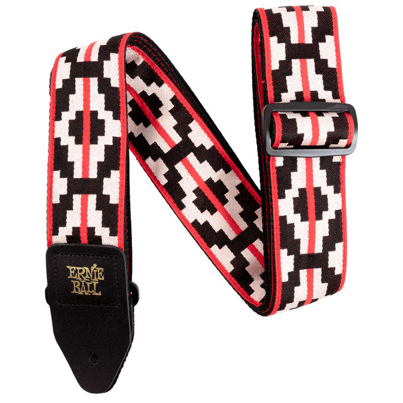 Ernie Ball Ristra Red Jacquard Guitar Strap