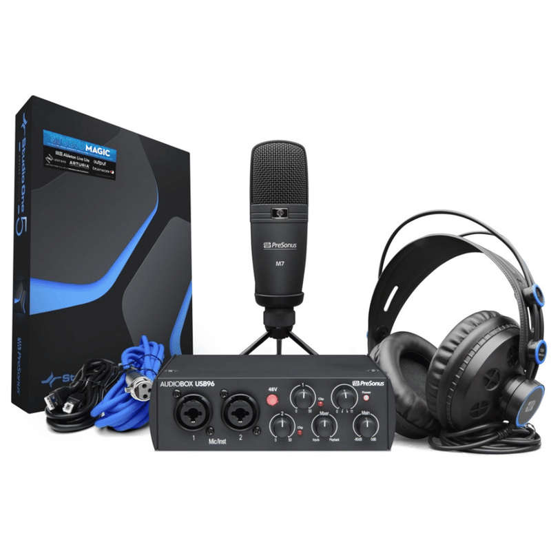 PreSonus AudioBox 96K Studio Recording Bundle - 25th Anniversary Edition