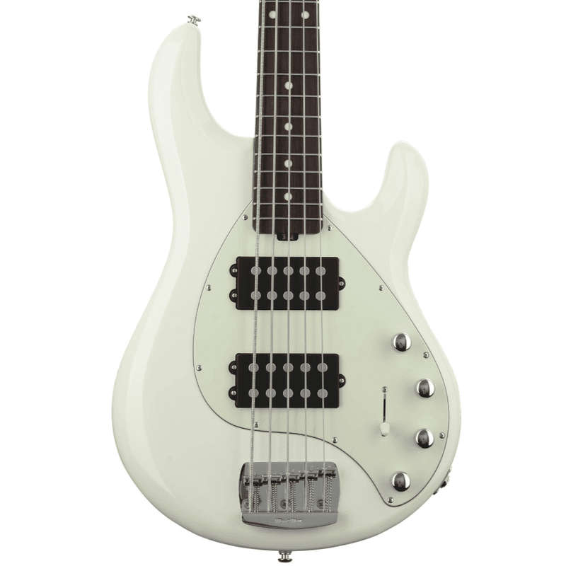 Ernie Ball Music Man StingRay 5 Special HH Bass Guitar - Rosewood Fingerboard - Ivory White
