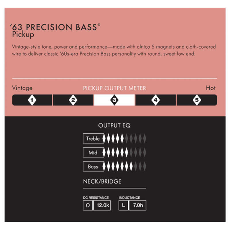 Fender Pure Vintage '63 Precision Bass Pickup