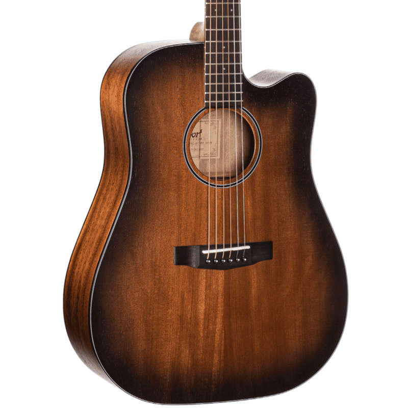 Cort Core-DC Mahogany Acoustic-Electric Guitar - Open Pore Black Burst