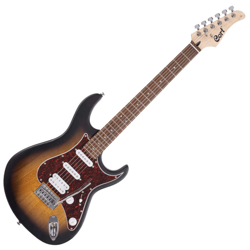 Cort G110 Electric Guitar - HSS - Open Pore Sunburst