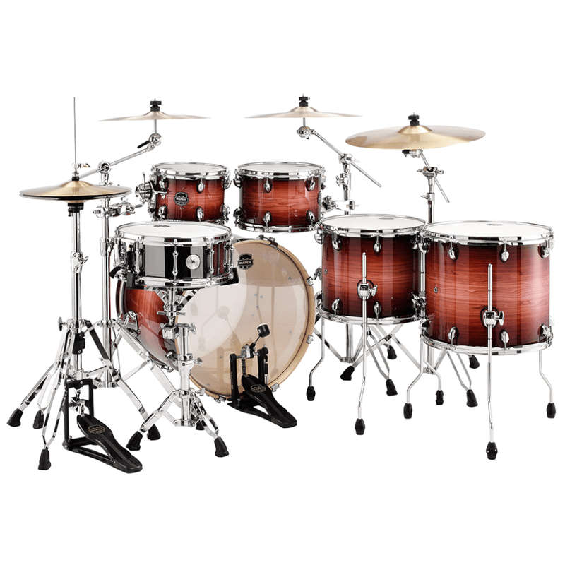 Mapex Armory 6-Piece Studioease Fast Shell Pack w/ Extra Deep Bass Drum - Redwood Burst (Hardware...