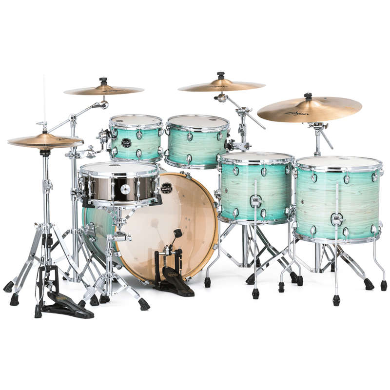 Mapex Armory 6-Piece Studioease Fast Shell Pack w/ Extra Deep Bass Drum - Ultramarine (Hardware &...