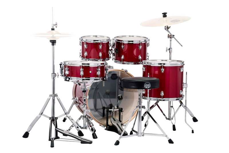 Mapex Venus VE5044FTVM 5-Piece Fusion Drum Kit (Excludes Cymbals) - Crimson Red Sparkle