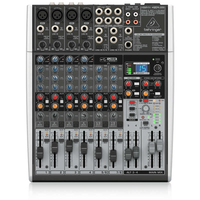 Behringer Xenyx X1204USB Mixer with USB and Effects
