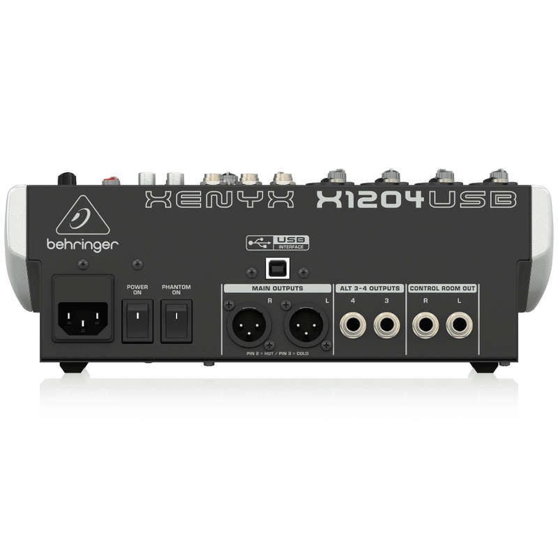 Behringer Xenyx X1204USB Mixer with USB and Effects