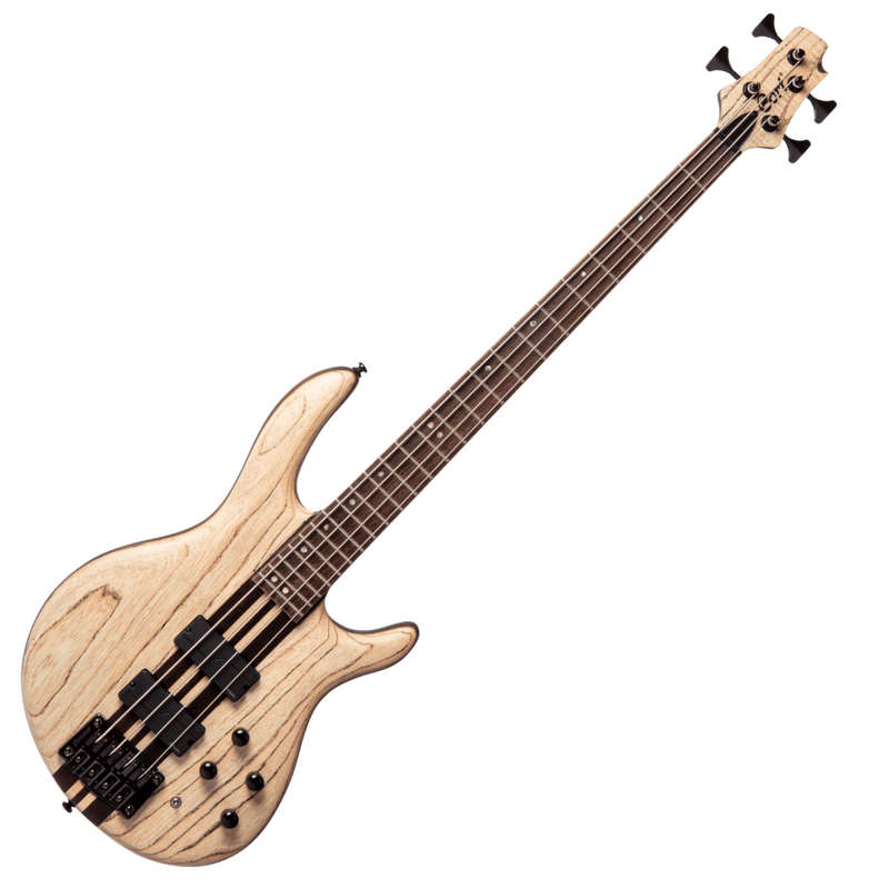 Cort A4 Ultra Ash 4-String Bass Guitar - Etched Natural Black