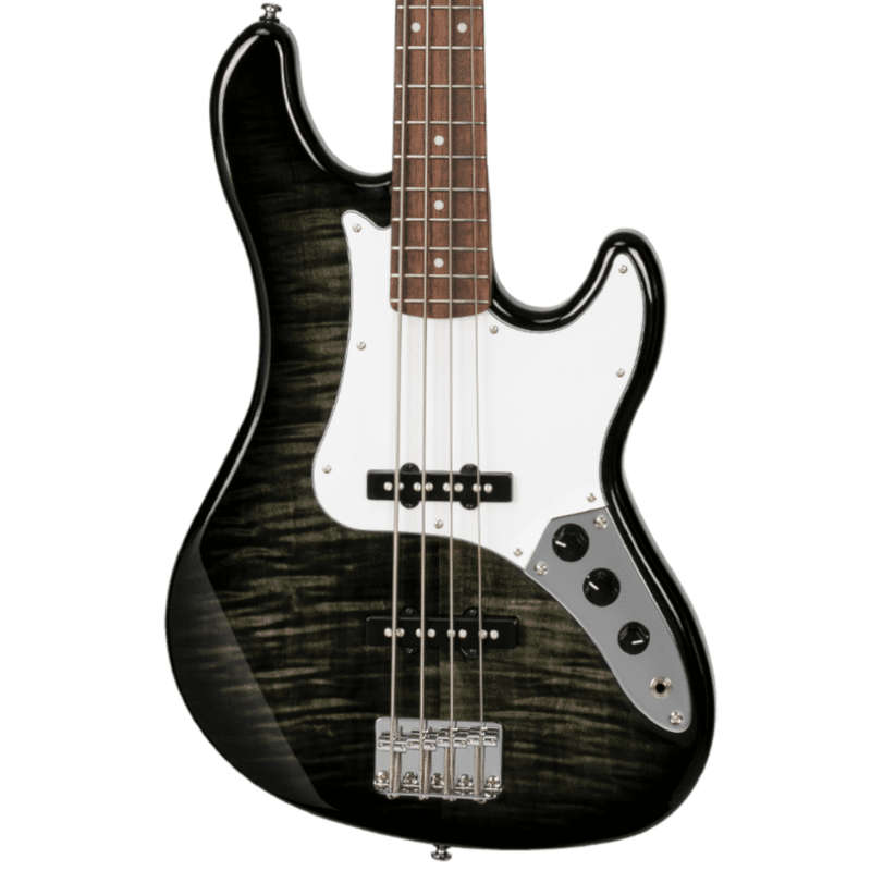 Cort GB24JJ 4-String Bass Guitar - Trans Black