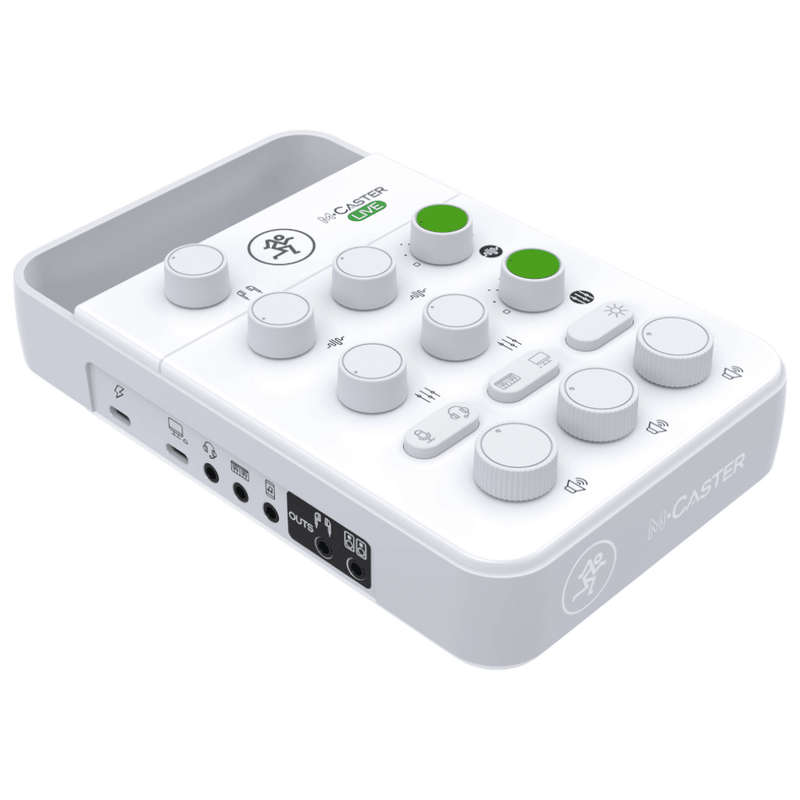 Mackie M-Caster Live - Portable Streaming Mixer - White