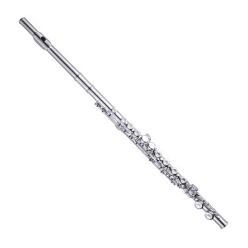 Nuova 16-Key Silver Flute with Case