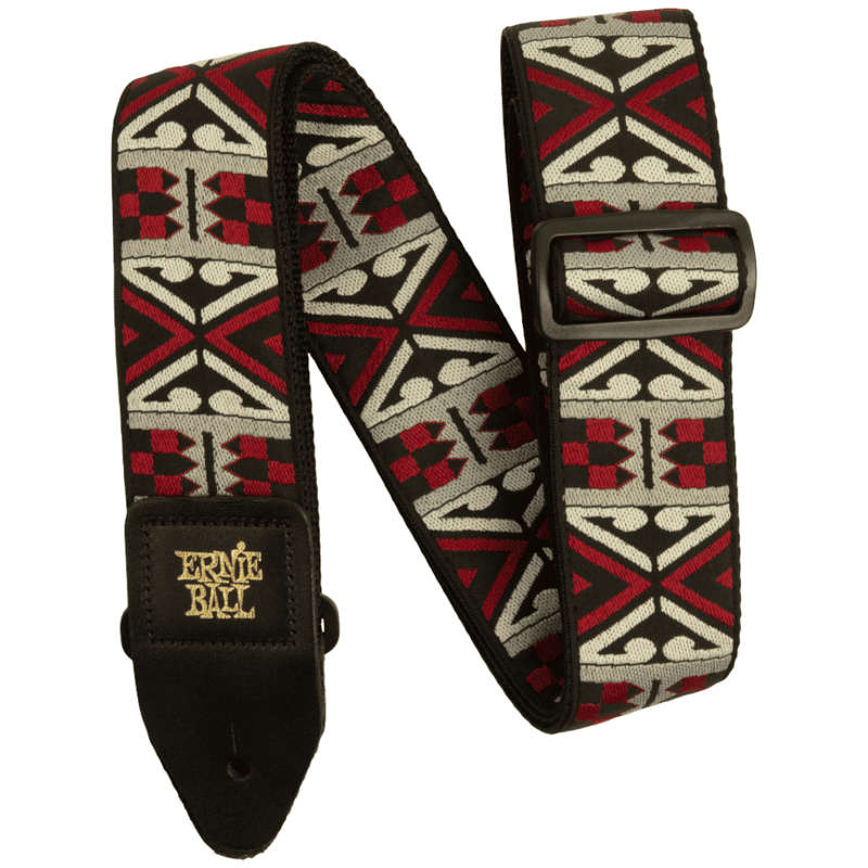 Ernie Ball Primal Red Jacquard Guitar Strap
