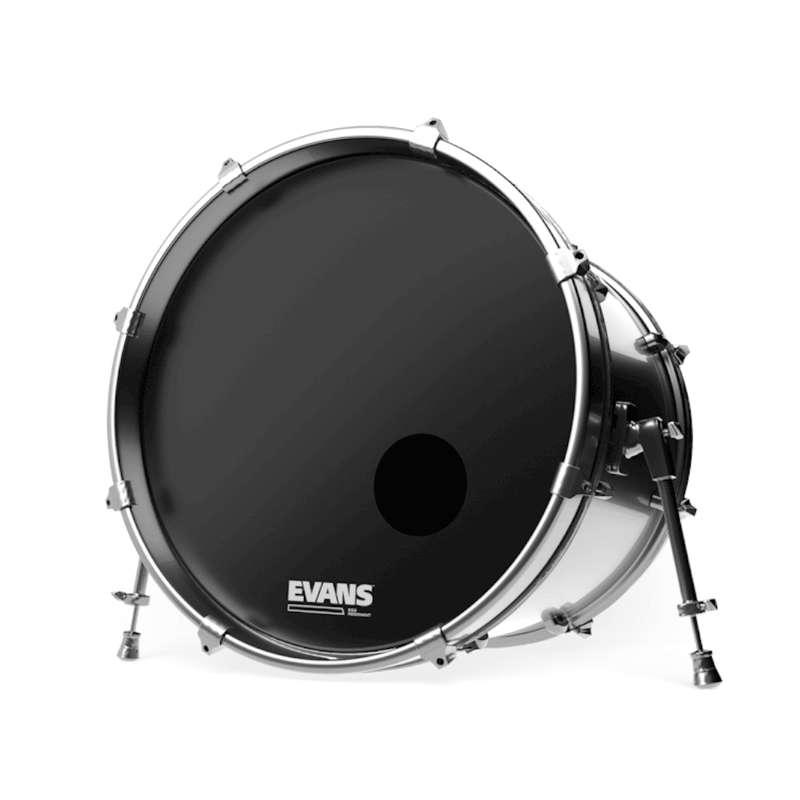 Evans EQ3 RESO BLACK 20" Smooth Black Bass Resonant Drumhead