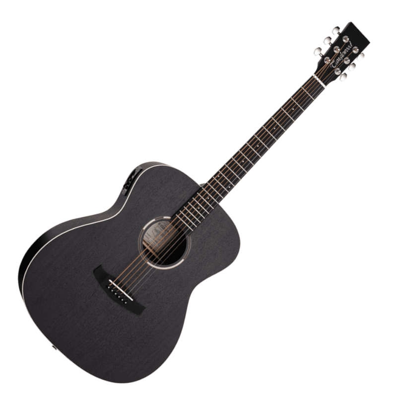 Tanglewood TWBB Blackbird Acoustic-Electric Guitar - Smokestack Black Satin
