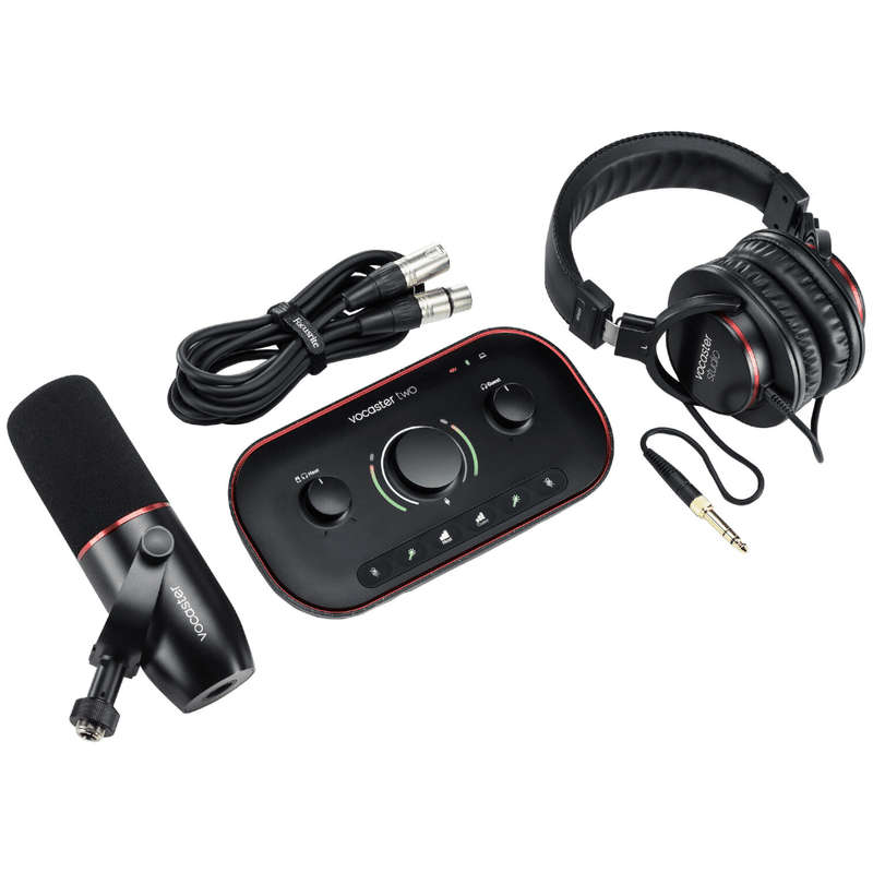 Focusrite Vocaster Two Studio Podcast Bundle