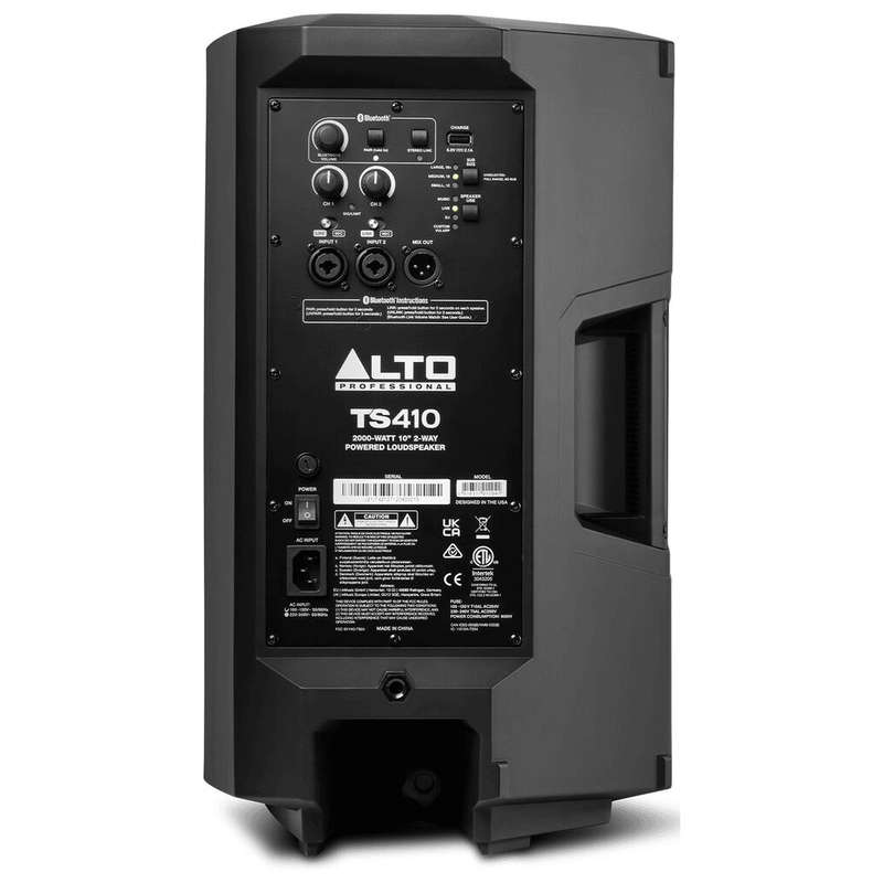 Alto Professional TS410 2000W 10" 2-Way Active Loudspeaker with Bluetooth