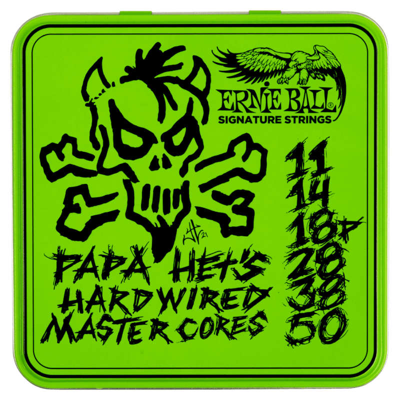 Ernie Ball Papa Het's Hardwired Master Core Signature Limited Edition Electric Guitar Strings - 3...