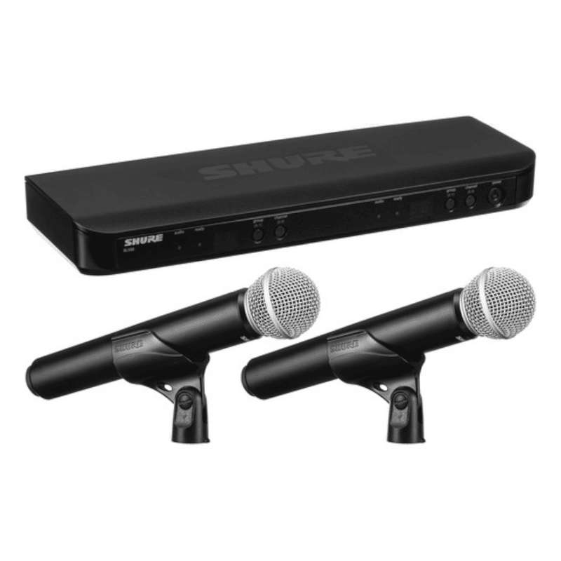 Shure BLX288/PG58-H8E Dual-Channel Wireless Handheld Microphone System