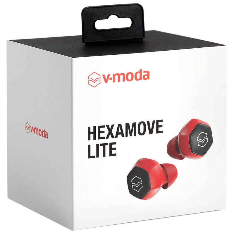 V-MODA Hexamove Lite True Wireless In-Ear Headphones - Red