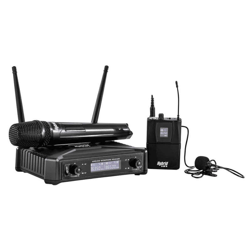 Hybrid U-DF B Dual Handheld &amp; Lapel Wireless Mic System