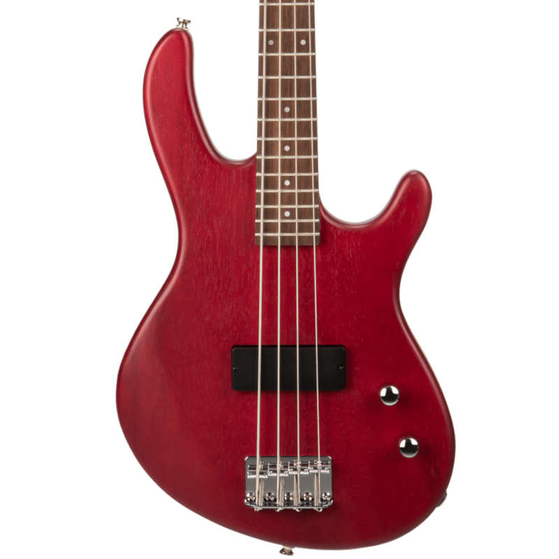 Cort Action Junior 4-String Bass Guitar - Open Pore Black Cherry