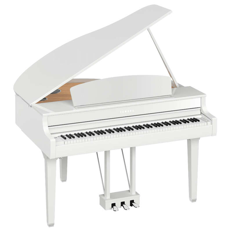 Yamaha Clavinova CLP-795GP Digital Grand Piano with Bench - Polished White Finish