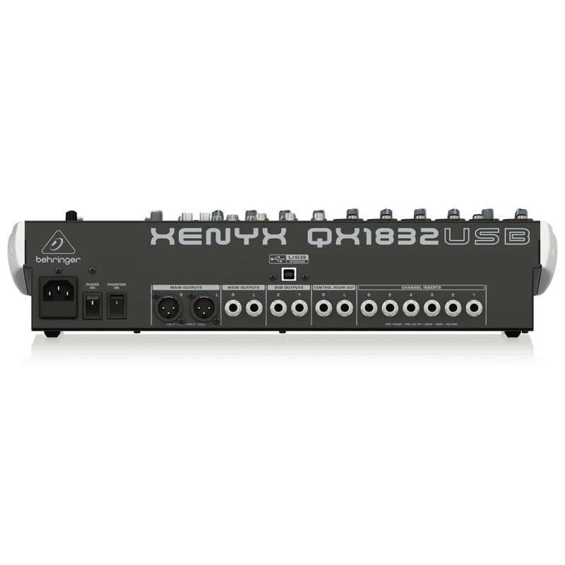 Behringer Xenyx QX1832USB Mixer with USB and Effects
