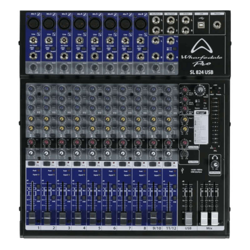Wharfedale SL824USB 8-Channel Mixer