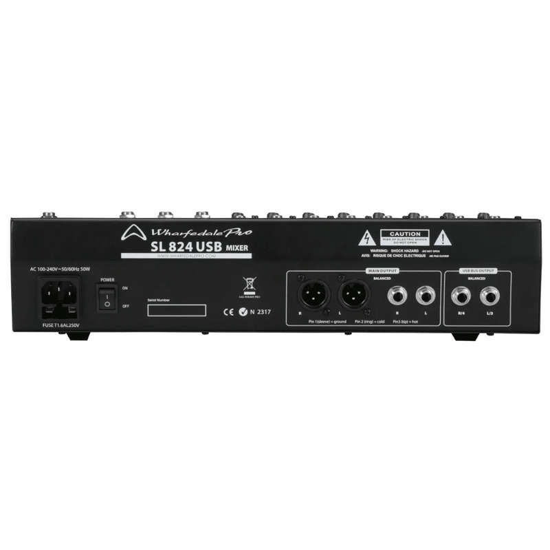 Wharfedale SL824USB 8-Channel Mixer