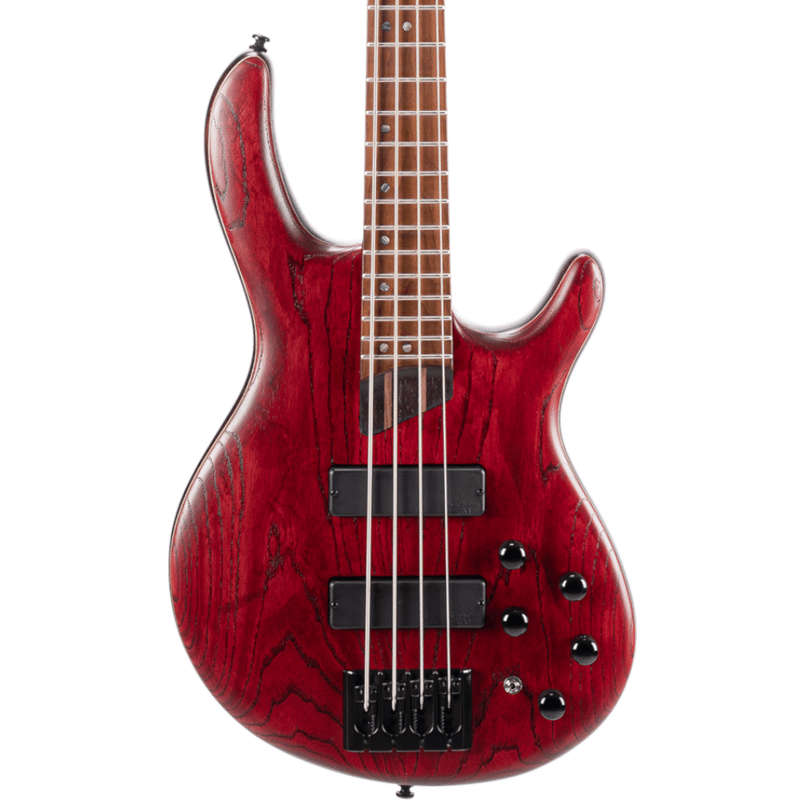 Cort Artisan B4 Element 4-String Bass Guitar - Open Pore Burgundy Red